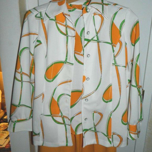 Alex Garay Other - ALEX GARAY Hippie Psychedelic Orange Green Outfit